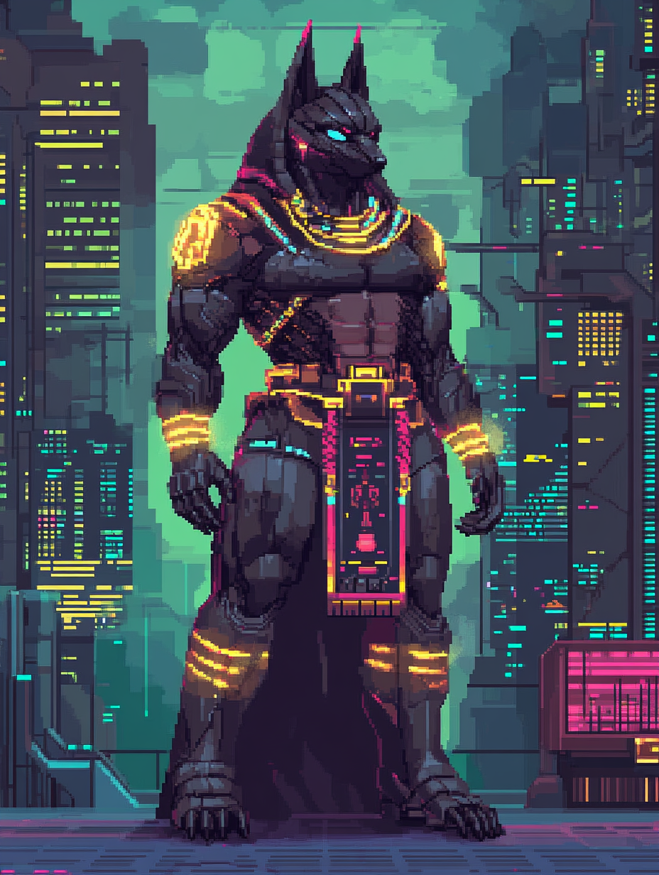Pixel Art Doberman